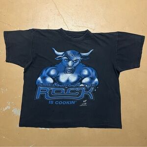 Vintage 1999 WWE The Rock Do you Smell Tshirt Large RARE